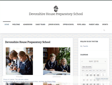 Tablet Screenshot of devonshirehouseschool.co.uk